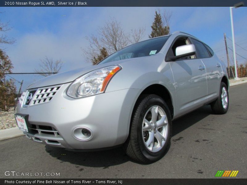 Silver Ice / Black 2010 Nissan Rogue SL AWD