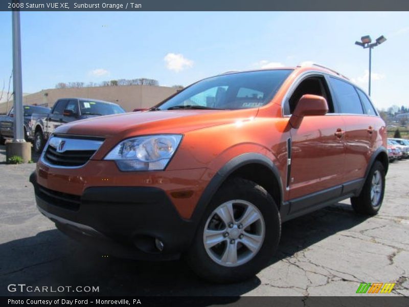 Sunburst Orange / Tan 2008 Saturn VUE XE