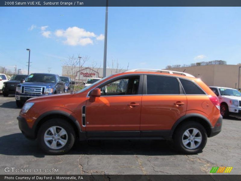 Sunburst Orange / Tan 2008 Saturn VUE XE