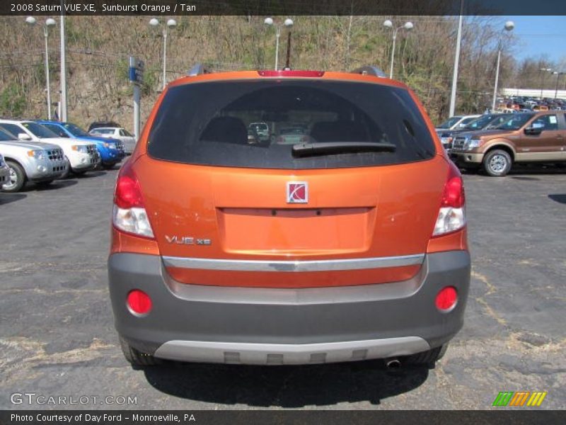 Sunburst Orange / Tan 2008 Saturn VUE XE