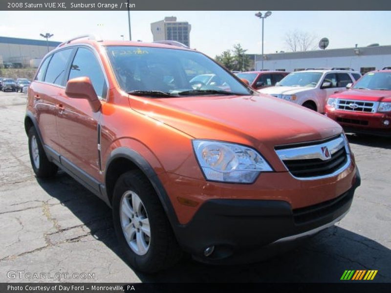 Sunburst Orange / Tan 2008 Saturn VUE XE
