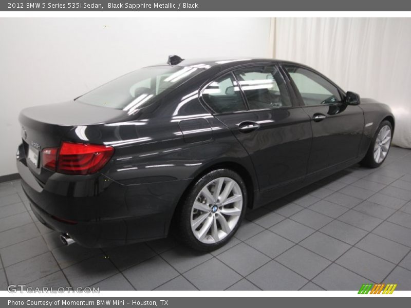 Black Sapphire Metallic / Black 2012 BMW 5 Series 535i Sedan