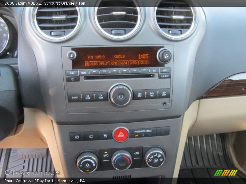 Sunburst Orange / Tan 2008 Saturn VUE XE