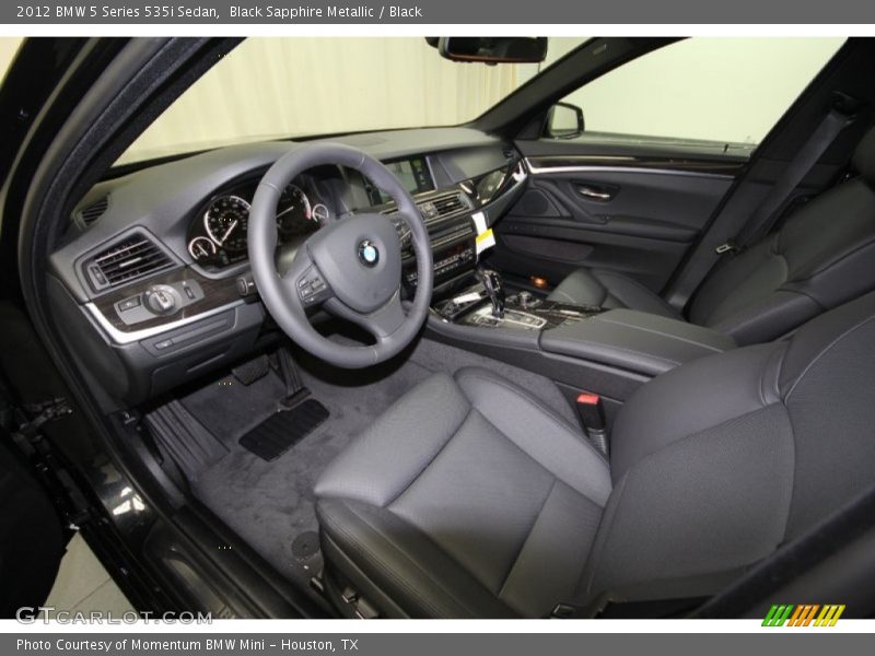 Black Sapphire Metallic / Black 2012 BMW 5 Series 535i Sedan
