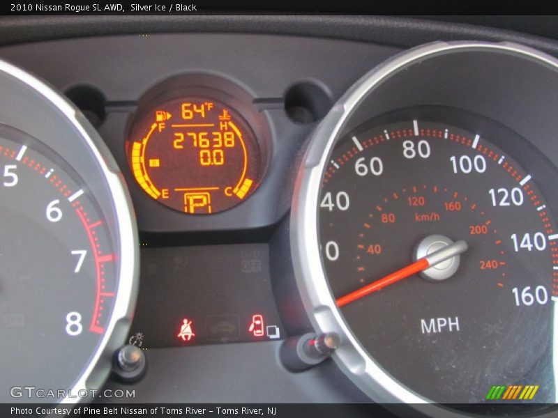 Silver Ice / Black 2010 Nissan Rogue SL AWD