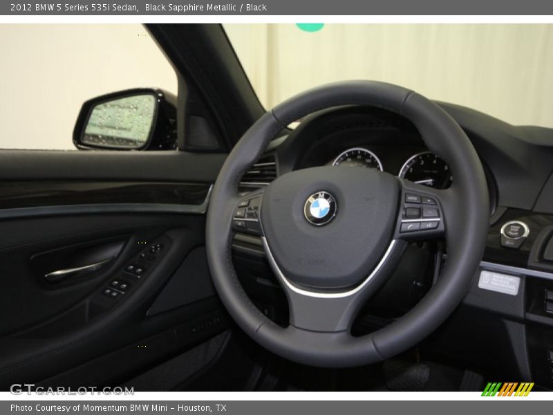 Black Sapphire Metallic / Black 2012 BMW 5 Series 535i Sedan