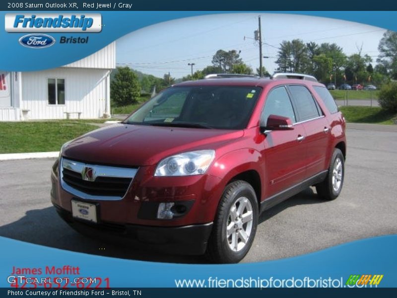 Red Jewel / Gray 2008 Saturn Outlook XR