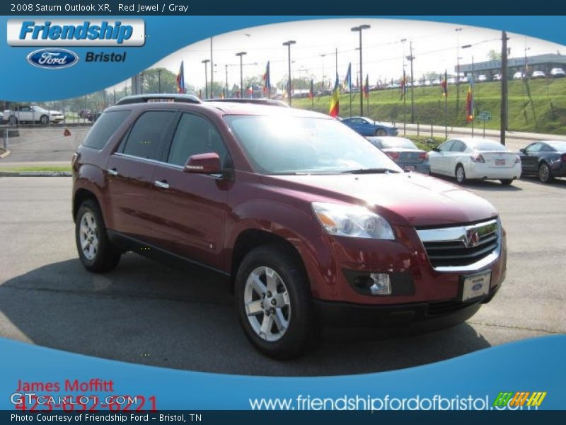Red Jewel / Gray 2008 Saturn Outlook XR