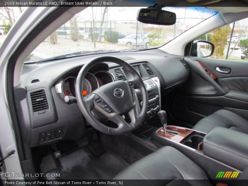 Brilliant Silver Metallic / Black 2009 Nissan Murano LE AWD