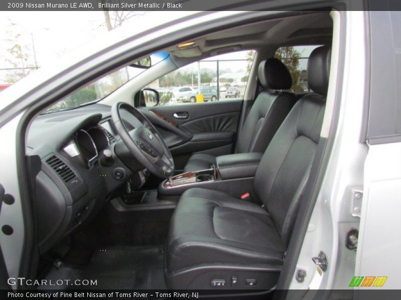 Brilliant Silver Metallic / Black 2009 Nissan Murano LE AWD