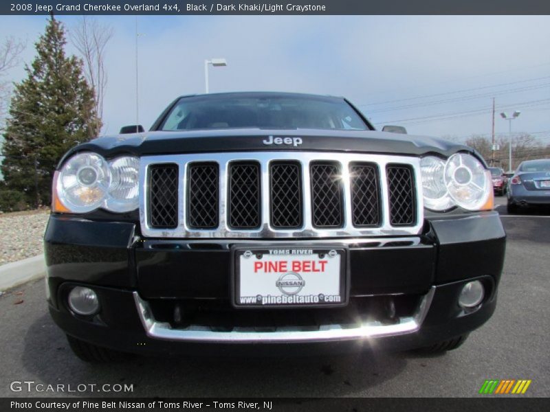 Black / Dark Khaki/Light Graystone 2008 Jeep Grand Cherokee Overland 4x4