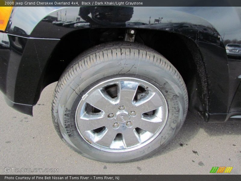 Black / Dark Khaki/Light Graystone 2008 Jeep Grand Cherokee Overland 4x4