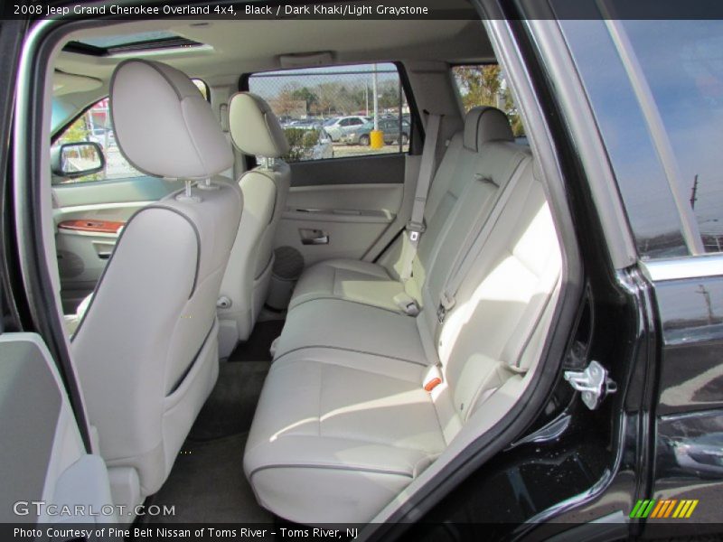 Black / Dark Khaki/Light Graystone 2008 Jeep Grand Cherokee Overland 4x4