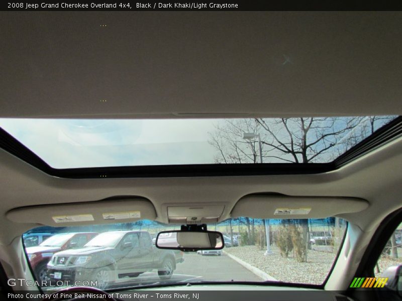 Black / Dark Khaki/Light Graystone 2008 Jeep Grand Cherokee Overland 4x4