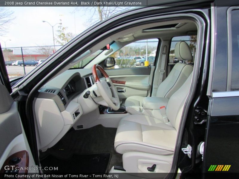 Black / Dark Khaki/Light Graystone 2008 Jeep Grand Cherokee Overland 4x4