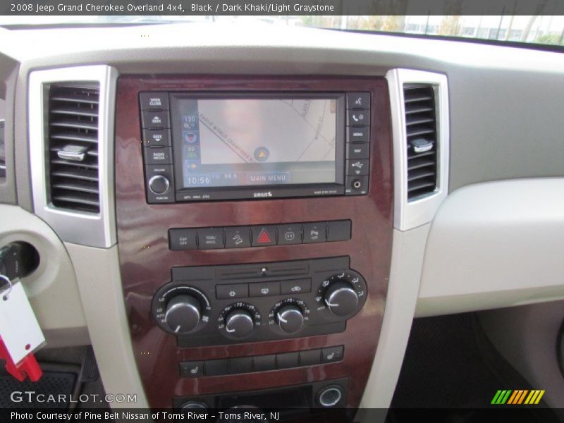 Black / Dark Khaki/Light Graystone 2008 Jeep Grand Cherokee Overland 4x4