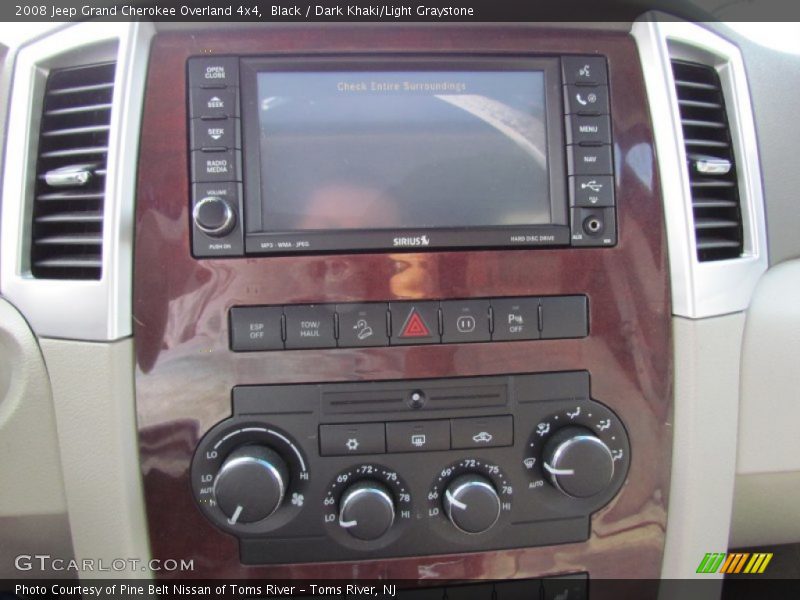 Black / Dark Khaki/Light Graystone 2008 Jeep Grand Cherokee Overland 4x4