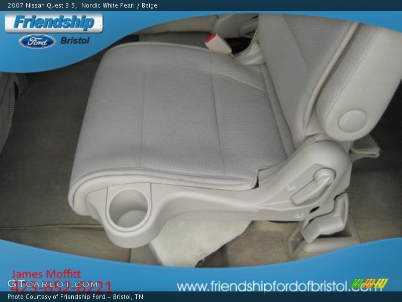 Nordic White Pearl / Beige 2007 Nissan Quest 3.5