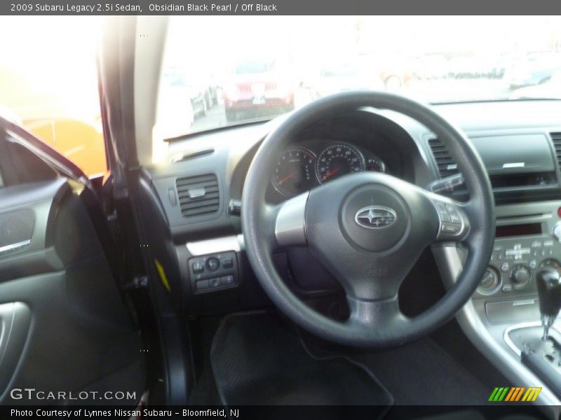 Obsidian Black Pearl / Off Black 2009 Subaru Legacy 2.5i Sedan