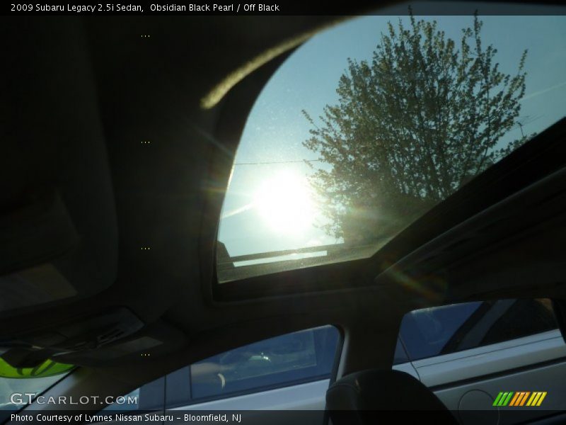 Obsidian Black Pearl / Off Black 2009 Subaru Legacy 2.5i Sedan