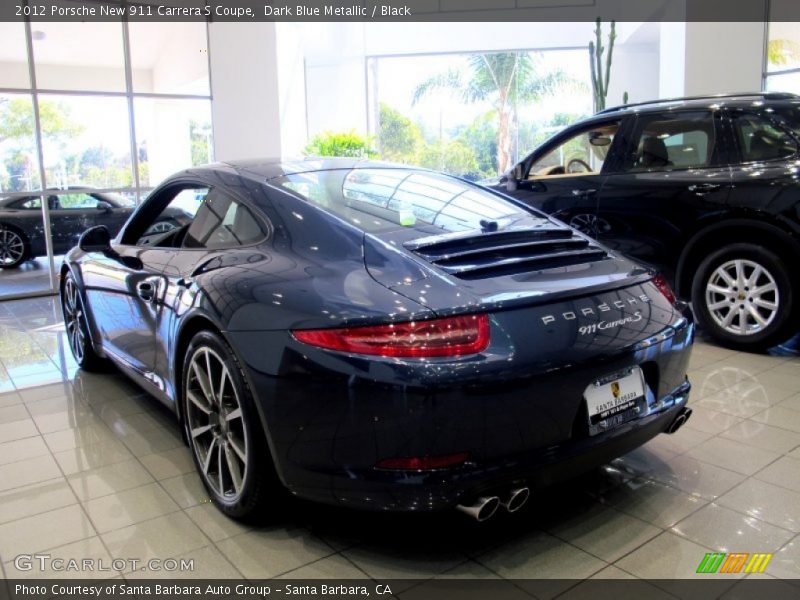 Dark Blue Metallic / Black 2012 Porsche New 911 Carrera S Coupe