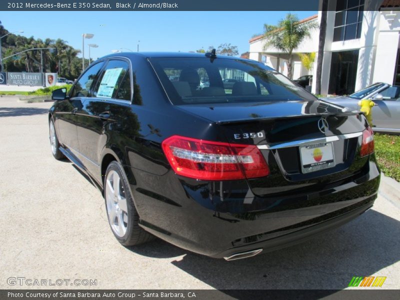 Black / Almond/Black 2012 Mercedes-Benz E 350 Sedan