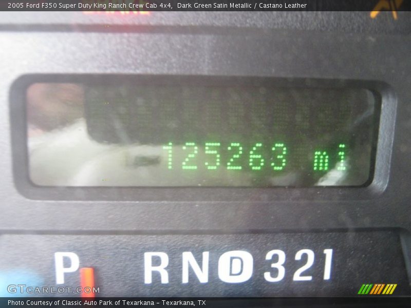 Dark Green Satin Metallic / Castano Leather 2005 Ford F350 Super Duty King Ranch Crew Cab 4x4