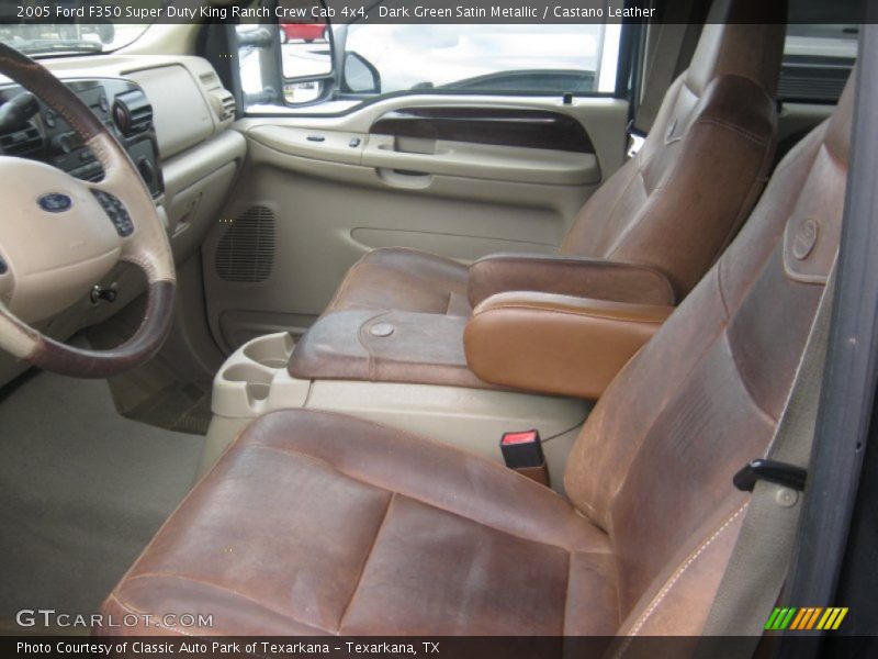  2005 F350 Super Duty King Ranch Crew Cab 4x4 Castano Leather Interior