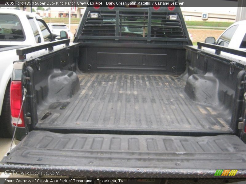 Dark Green Satin Metallic / Castano Leather 2005 Ford F350 Super Duty King Ranch Crew Cab 4x4