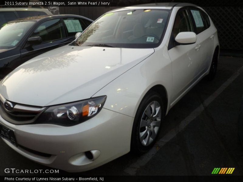 Satin White Pearl / Ivory 2011 Subaru Impreza 2.5i Wagon