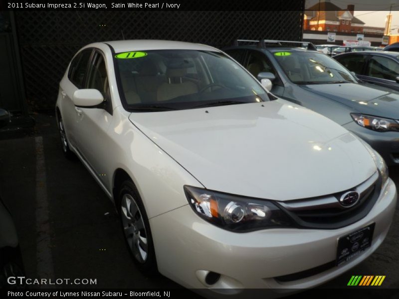 Satin White Pearl / Ivory 2011 Subaru Impreza 2.5i Wagon