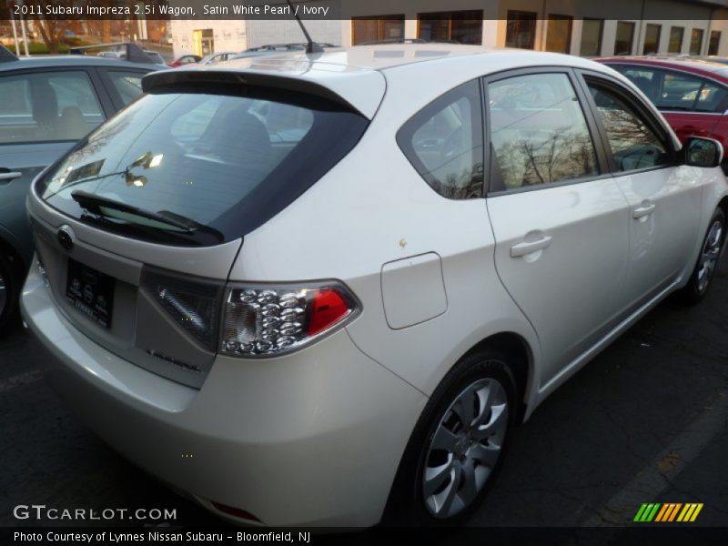 Satin White Pearl / Ivory 2011 Subaru Impreza 2.5i Wagon