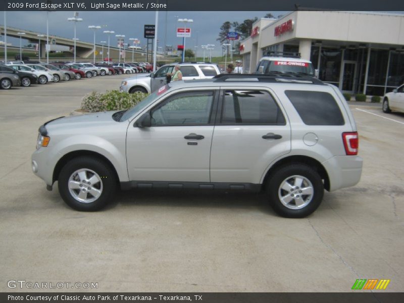 Light Sage Metallic / Stone 2009 Ford Escape XLT V6
