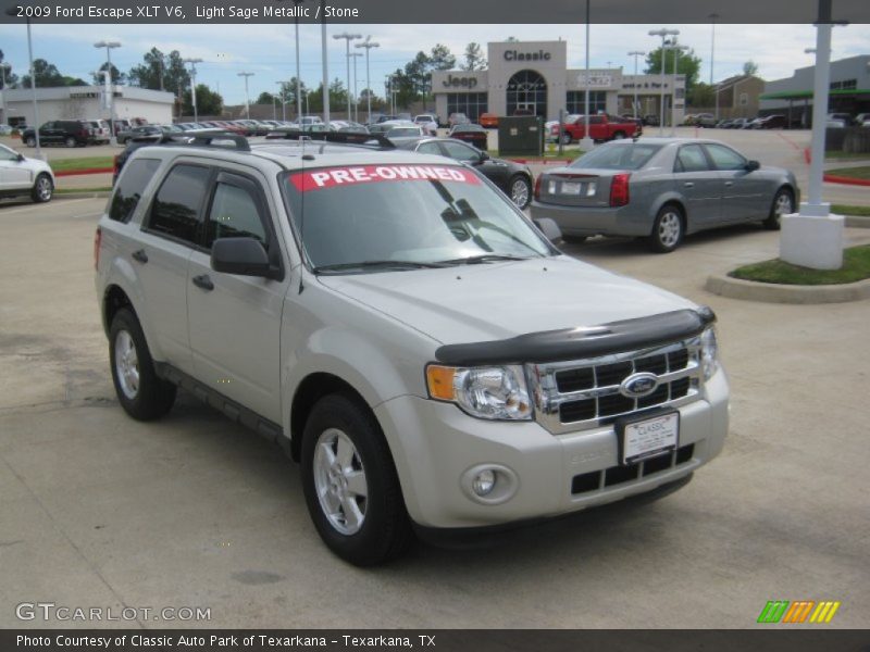 Light Sage Metallic / Stone 2009 Ford Escape XLT V6