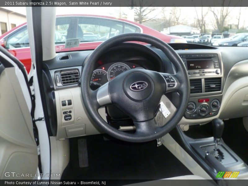 Satin White Pearl / Ivory 2011 Subaru Impreza 2.5i Wagon