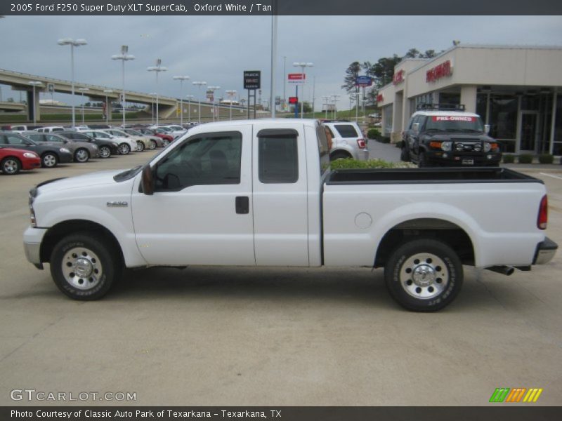 Oxford White / Tan 2005 Ford F250 Super Duty XLT SuperCab