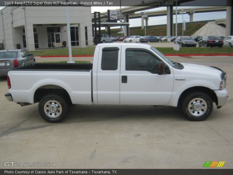 Oxford White / Tan 2005 Ford F250 Super Duty XLT SuperCab