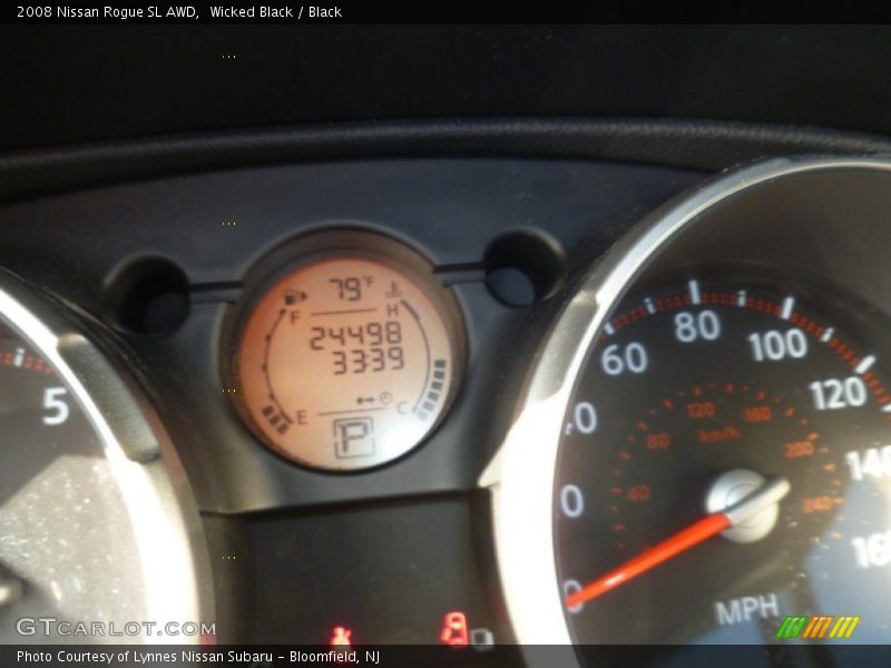 Wicked Black / Black 2008 Nissan Rogue SL AWD