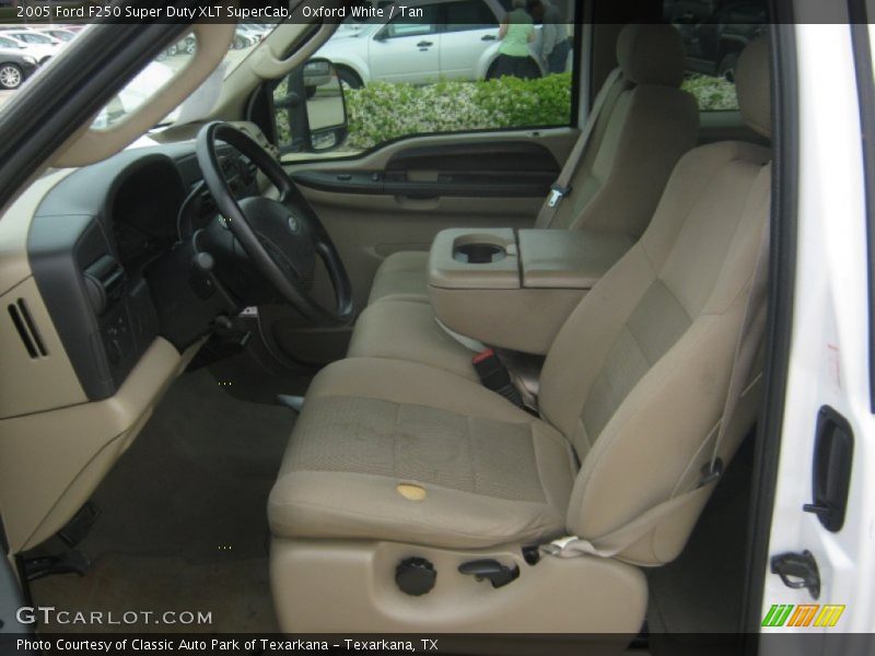 Oxford White / Tan 2005 Ford F250 Super Duty XLT SuperCab