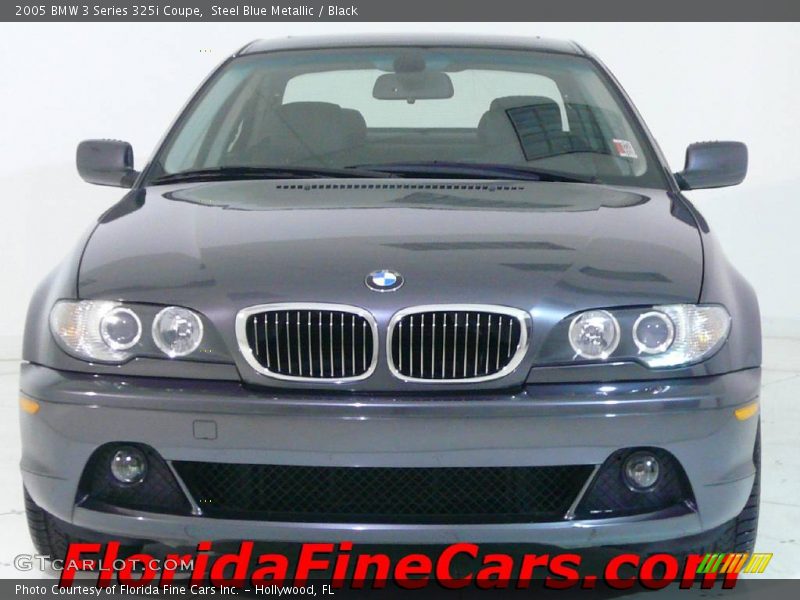 Steel Blue Metallic / Black 2005 BMW 3 Series 325i Coupe