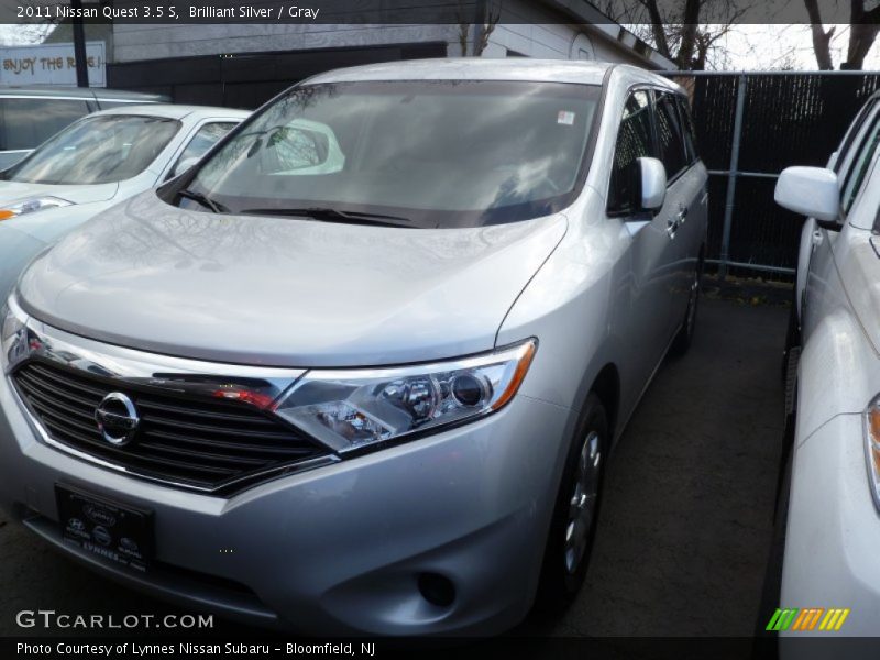 Brilliant Silver / Gray 2011 Nissan Quest 3.5 S