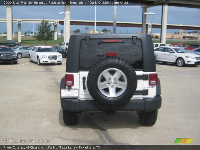 Stone White / Dark Khaki/Medium Khaki 2009 Jeep Wrangler Unlimited Rubicon 4x4