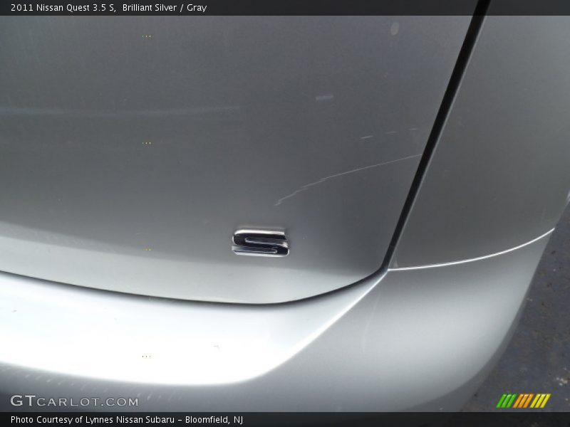 Brilliant Silver / Gray 2011 Nissan Quest 3.5 S