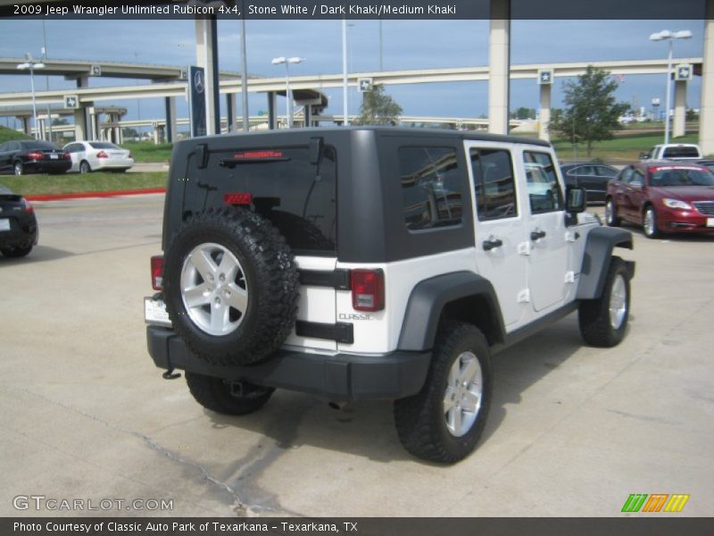 Stone White / Dark Khaki/Medium Khaki 2009 Jeep Wrangler Unlimited Rubicon 4x4