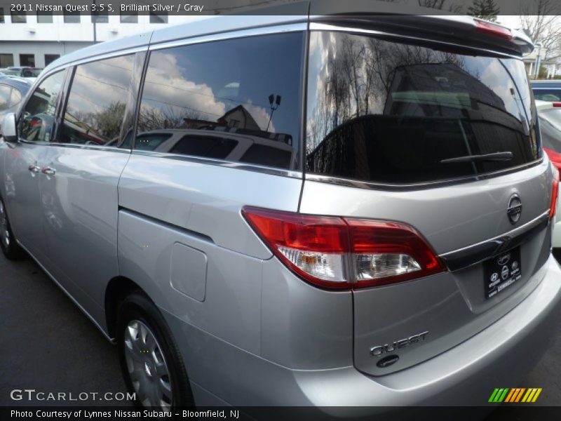 Brilliant Silver / Gray 2011 Nissan Quest 3.5 S