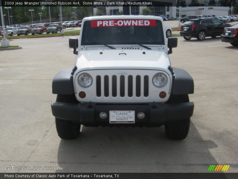 Stone White / Dark Khaki/Medium Khaki 2009 Jeep Wrangler Unlimited Rubicon 4x4