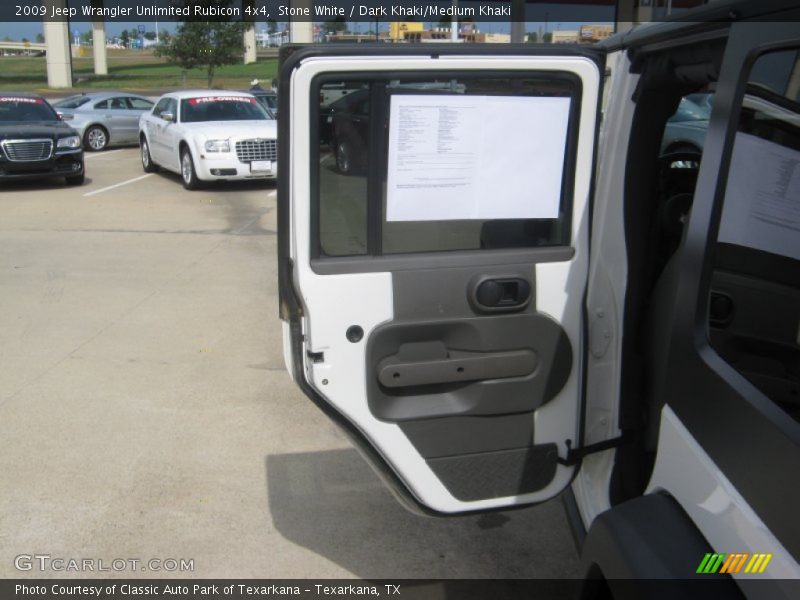 Stone White / Dark Khaki/Medium Khaki 2009 Jeep Wrangler Unlimited Rubicon 4x4