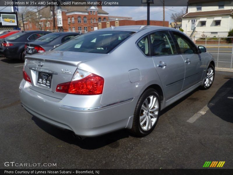 Liquid Platinum Metallic / Graphite 2008 Infiniti M 35x AWD Sedan