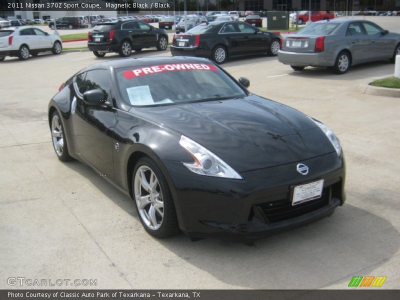 Magnetic Black / Black 2011 Nissan 370Z Sport Coupe
