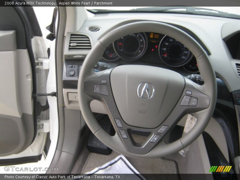 Aspen White Pearl / Parchment 2008 Acura MDX Technology